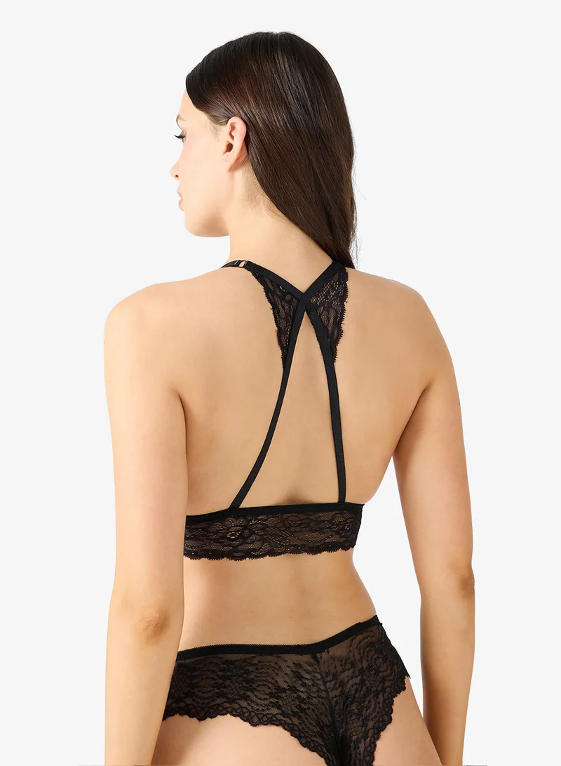 Ginger 2PC Lace Detail Cheeky Brief